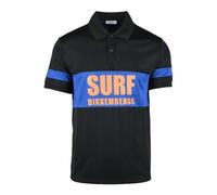 Bikkembergs, ,Tops ,Uomo ,Nero ,M Polo Sportivo in Poliestere ed Elastan