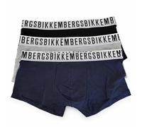 BIKKEMBERGS UNDERWEAR 3 Boxer Uomo Elastico Esterno BKK001T (IT, Testo, XL, Regular, Regular, Standard, Assortito)
