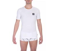 Bikkembergs White Cotton Men's T-Shirt Bi-Pack Crew Neck - L