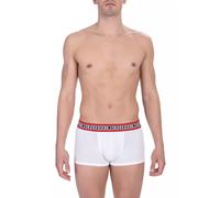 Bikkembergs White Cotton Men's Underwear Trunk Twin Pack - L