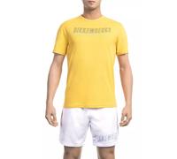 Bikkembergs Yellow Cotton Men T-Shirt - L