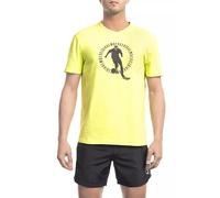 Bikkembergs Yellow Cotton Men T-Shirt - XL