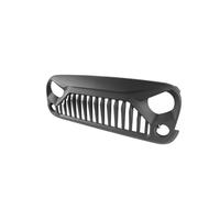 BIKKJBK Griglia Anteriore Auto ABS Nero Style Griglia di Protezione della Griglia per Wrangler JK/JKU 2007-2018 Auto Presa d'Aria Vent griglia di Copertura GRIGLIA Centrale PARAURTI
