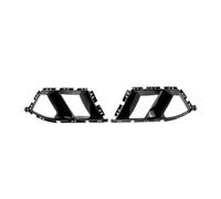 BIKKJBK Griglia Anteriore Auto Paraurti Anteriore Laterale Air Vent della Copertura 2PCS Copertura Luce Nebbia in Fibra Carbonio Look Lucido per G80 M3 G82 G83 M4 2021-2024 GRIGLIA Centrale PARAURTI
