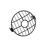 BIKKJBK Moto Copertura Protettiva Fari 1 PZ Universale Moto Faro Protezione Guardia 6.5 Pollici Luce Lampada Copertura In Metallo Griglia A Rete Per GN CG125