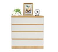 Biknltio Armadio moderno per camera da letto in MDF rovere+bianco 80 x 41 x 89 cm