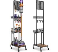 Bikoney Supporto in Metallo per aspirapolvere Compatibile con Dyson V15 V12 V11 V10 V8 V7 V6 Gen5, Stazione autoportante Stabile con Supporto Accessori e organizzatore per aspirapolvere Senza Filo