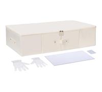 BiKontrun Scatola per la conservazione degli abiti da sposa, kit per la conservazione di abiti da sposa con 20 fogli di carta velina priva di acidi, traspirante, pieghevole, scatola portaoggetti per