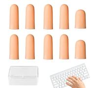 BIKPRST 10 Pezzi Protezioni Per Dita In Silicone, Gel Manicotti Per Dita E Pollici, Protezioni Per Dita In Gel, Copridito In Silicone, Gel Manicotti Per Dita, Proteggi Dita, Pratici Per Casa E Lavoro