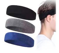 BIKPRST 3Pz Fascia Antisudore, Fascia Tergisudore Per La Fronte, Fascia Sudore Testa Per Ciclismo, Sport Fasce Capelli Per Uomo E Donna