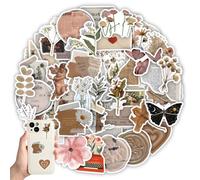 BIKPRST 60 Pezzi Stickers, Sticker, Stickers Aesthetic, Adesivi Vintage, per Scrapbooking, Quaderni, Diario, Decorazione, Ragazze