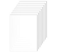 BIKPRST 8 Pezzi Foglio Acrilico Trasparente Da Lastre Metacrilato Trasparente 10X15Cm Lastre Acrilica Trasparente Pannello Acrilico Per Cornice Per Foto, Visualizzazione Di Progetti