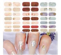 BIKPRST Unghie Gel Adesive Uv,Impacchi Di Smalto Gel Per Unghie,Quattro Diversi Stili Di Adesivi Per Nail Art
