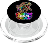 Bilance arcobaleno per tutti i dinosauri ruggenti PopSockets PopGrip per MagSafe
