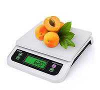 Bilance da Cucina Elettroniche da 30 kg / 1 G, Bilancia Digitale per Alimenti Cucina Domestica Pesatura della Frutta Bilance Multifunzione, White, 25kg-1g