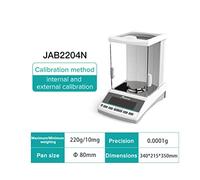 Bilance da laboratorio Bilancia analitica Microbilancia digitale Bilancia elettronica di precisione Bilancia 120 g Gamma 220 g Risoluzione 0,0001 g,Facile da usare(JAB2204N(220g 0.1mg))