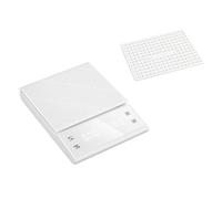 Bilance digitali, Bilancia for caffè, funzione timer, display digitale, peso massimo 3 kg, precisione 0,1 g Bilancia da cucina for alimenti Peso in grammi Bilancia piccola(White)