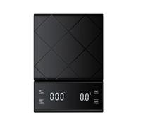 Bilance digitali, Bilancia for caffè, funzione timer, display digitale, peso massimo 3 kg, precisione 0,1 g Bilancia da cucina for alimenti Peso in grammi Bilancia piccola(Noir)