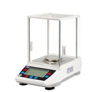 Bilance digitali da laboratorio, Bilancia analitica da laboratorio elettronica digitale ad alta precisione 0,0001 g, 0,1 mg, vassoio rotondo con calibrazione 100 g/200 g/300 g(MT204(200g 0.0001g))