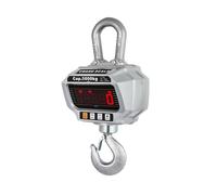 Bilance For Gru Digitali 3T 5T con Telecomando Mini Bascula Balance Gadget Di Precisione Strumenti For Gancio Appeso Industriale Carico Pesante(5000KG Silver)