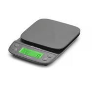HENDI Bilancia da cucina digitale, display LED digitale, alta precisione, max. 3 kg, 3 batterie AAA 1,5 V incluse, 165x180x(h)31 mm, ABS, acciao inox