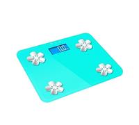 Bilance Pesapersone Bilancia Smart Bluetooth Elettronica Digitale Peso Grasso Corporeo E Contenuto Acqua Facile Da Usare(Blue)