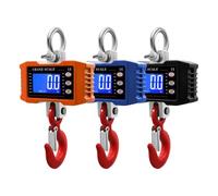 Bilancia a gancio digitale wireless a 3 colori, 1000 kg, gru industriale, bilancia for carichi pesanti, sospesa, pesatura in grammi, stadera(Orange 1000KG)