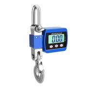 Bilancia a gancio, Mini gru bilancia 0,05 kg-500 kg bilancia sospesa portatile precisa LCD digitale industriale resistente gancio in acciaio legato strumenti di pesatura(Blauw)