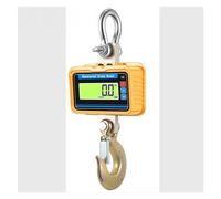 Bilancia a Gru, Bilancia for gru impermeabile da 3000 kg Display LCD Bilancia sospesa elettronica Telecomando Pesante gancio in acciaio legato Bilanciamento del peso 3T(Yellow)