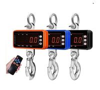 Bilancia a gru, Bilancia industriale a gancio multicolore da 500 kg, 1000 e 1500 con telecomando 65 piedi, dimmerabile, a LED(1000kg Blue)