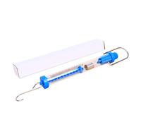 Bilancia a molla cilindrica blu per esperimenti di fisica, uso in laboratorio scientifico, con 6 intervalli di misurazione da 1N a 30N dinamometro a molla