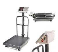 Bilancia a Piattaforma, Bilancia da Magazzino, Portata Fino a 800 kg, Display Digitale, Precisione +/- 200 g, Taratura, Dimensioni Piattaforma 60 x 80 cm, Unità di Somma, HDWR wagPRO-P800