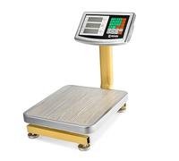 Bilancia a Piattaforma, Digitale Industriale Pieghevole, 60 kg, 130 lb, Precisione di Misurazione +/- 10 g, Batteria Integrata, Supporto Pieghevole, Modalità Standby, HDWR wagPRO-P60