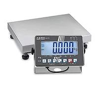 Bilancia a piattaforma protette IP [Kern IXS 6 4] con apparecchio indicatore IP68 in acciaio inox, display XL, Portate [Max]: 6 kg, Divisione [d]: 0,2 G, Piatto di pesata: LxPxA 300 X 240 X 86 mm (Acciaio inossidabile)