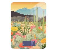 Bilancia alimentare impermeabile con cactus e fiori in fiore, 5 kg/5 g, bilancia per alimenti in grammi e once con 4 unità per cuocere arrosti e perdere peso (batterie non incluse)
