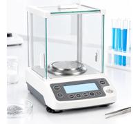 Bilancia analitica digitale, precisione 0,0001 g, bilancia da laboratorio | Bilancia di precisione con schermo protettivo, portata 120 g per farmacia, gioielleria e laboratorio