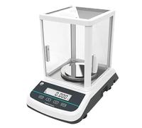 Bilancia analitica Elettronica, Bilancia da Laboratorio ad Alta precisione con Peso di calibrazione e Doppio Display LCD, precisione 0,001 g e Piatto di pesata (300g /1mg)