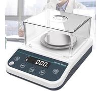 Bilancia analitica Elettronica da 300 g, Bilancia Elettronica ad Alta precisione con Schermo di visualizzazione, precisione: 0,001 g, sensore di bilanciamento e