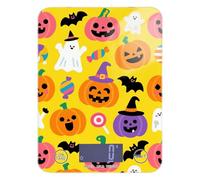 Bilancia arancione a forma di zucca di Halloween, display LCD, 5 kg/5 g, con 4 unità per la perdita di peso in cucina e dieta (batterie non incluse)