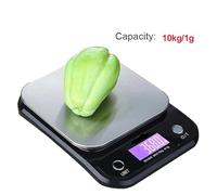 Bilancia - Bilancia digitale da cucina con display LCD, bilancia da tavolo for uso domestico, 5 kg/10 kg, strumento di pesatura da cucina(10kg-1g)