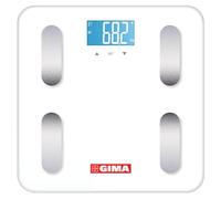 GIMA - Body Fat Equilibra bilancia digitale multifunzione smart, per misurazione grasso corporeo, percentuale acqua nel corpo, massa muscolare e massa ossea, con Bluetooth e display LCD, 27269