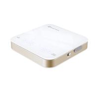 Bilancia Caffè Mini Ricaricabile con Timer, Maestri House per Espresso, Precisione 2kg/0,1g, Digitale Portatile con Timer Automatico - Bianco & Oro