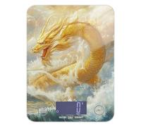 Bilancia cinese Dragon Cool Easy Clean per alimenti peso 5 kg/5 g e oncia scala con 4 unità per dieta spezie cottura (batterie non incluse)