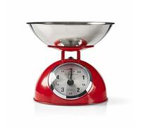 Bilancia classica da cucina in stile retrò | Analogica | Metallo | Rossa