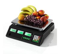 Bilancia Commerciale Con Calcolo Del Prezzo Con Doppio Display, Bilancia Digitale Per Conteggio Alimenti Per Mercati Agricoli, Negozi Al Dettaglio, Gastronomia E Cucina