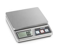 Bilancia compatta in acciaio inox [Kern FOB 500-1S] Struttura dell'alloggiamento e della piastra di pesata in acciaio inox, Campo di pesatura [Max]: 0,5 kg, Lettura [d]: 0,1 g