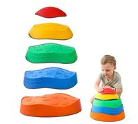 Bilancia Da Allenamento Giocattolo - Kids Non Slip -slippping Pietre, Gioco Di Coordinamento | Giocattoli Per Attività Di Educazione Precoce, Set Di Sviluppo All'aperto Al Coperto Con Abilità Oculari