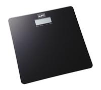 Bilancia da bagno in vetro nero MSV 30x30cm