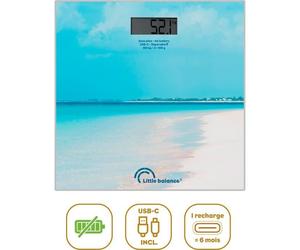 Bilancia da bagno - LITTLE BALANCE - USB-C - Caraibi