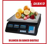 BILANCIA DA BANCO DI PRECISIONE DIGITALE DOPPIO DISPLAY FRUTTA E ALIMENTI MAX 40